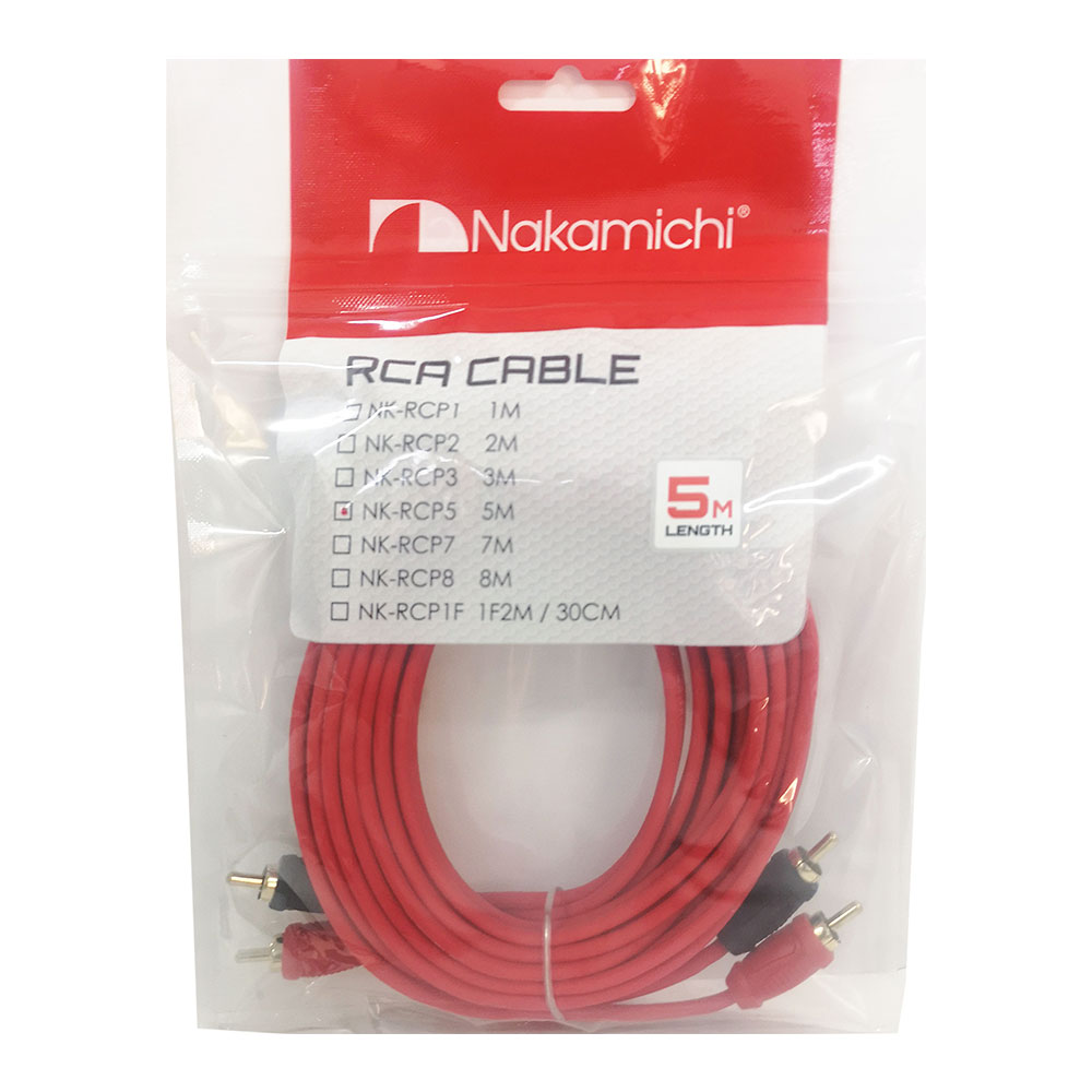 Cable Rca Nakamichi 1 Metro Ofc Flexible Profesional Nkrcp1
